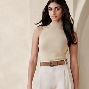 Banana Republic Carolina Sweater Tank in Crystal Sand
